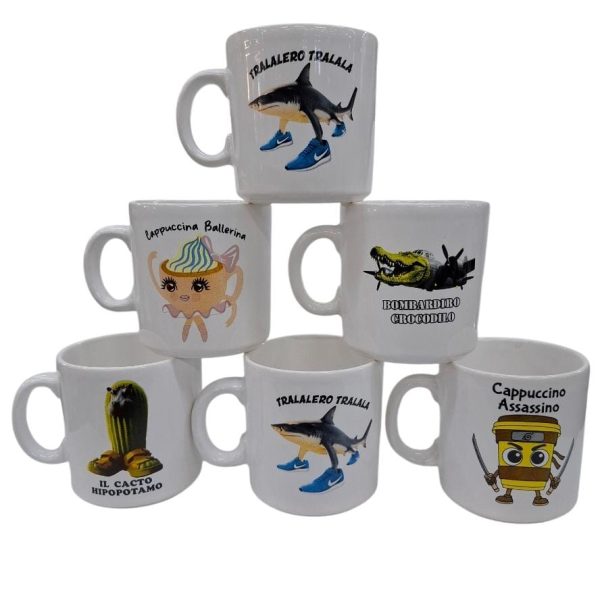 Taza Mug ceramica MEMES IA-TRALALERO TRALALA- 89997