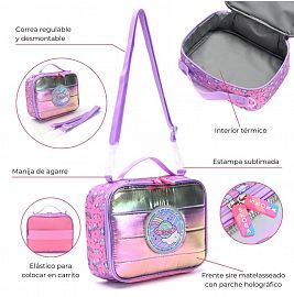 LUNCHERA THINK HAPPY SHINE C/GOMA 24X20X10-53251