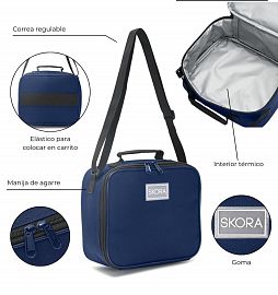 LUNCHERA CORREA 24X20X10CM SKORA- 54371