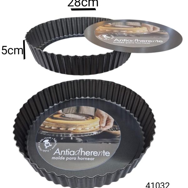 Tartera antiadherente 28x5 cm desmontable -41032