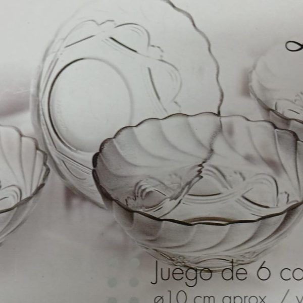 Compoteras x 6 vidrio - 80046