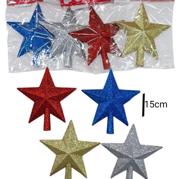 Estrella Puntal de Arbolito 15 cm- 80155