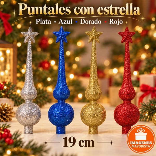 Puntal para Arbolito punta estrella 19 cm- 80831