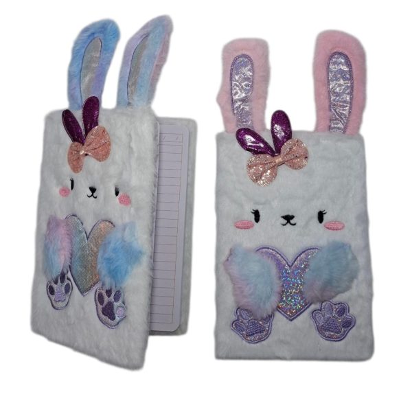 Diario intimo peluche con orejitas 21x15- 03319