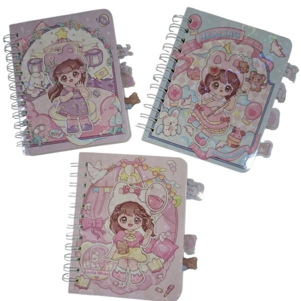 Libretita organizadora 12x9 con divisores espiralada-35007