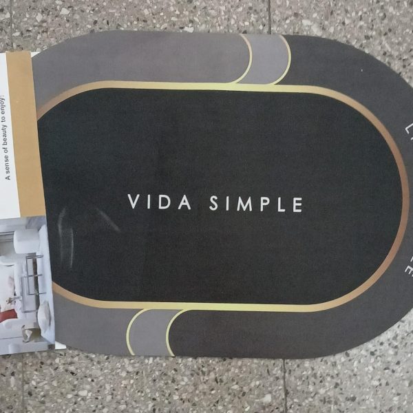 Alfombra goma ovalada 55 cm-VIDA SIMPLE- 06765