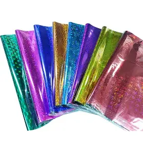 Papel de regalo 50x70 cm Hologramado x 5u del mismo color- 0007