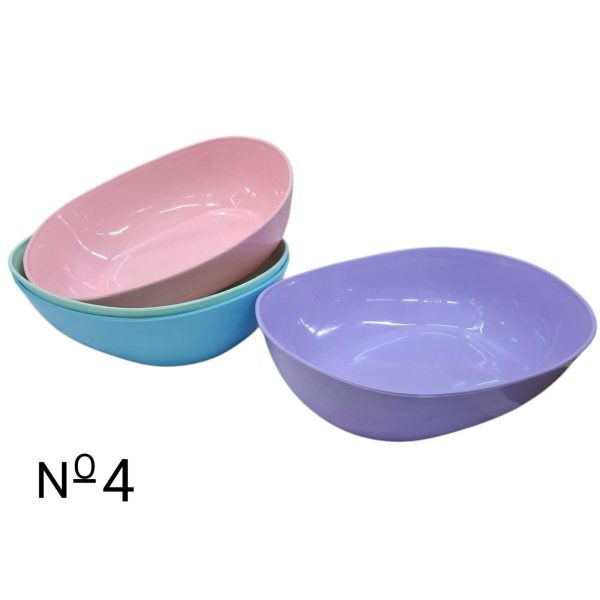 Ensaladera 28x23x8 -  ovalada lisa n°4- (4704) 90999