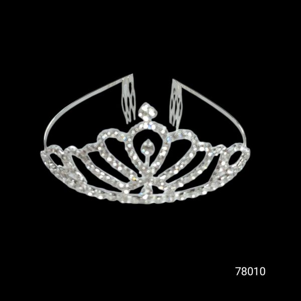 Tiara plateada STRASS-78010