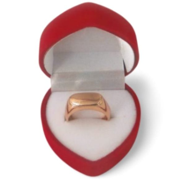 Estuche para anillos corazon pana- 8555