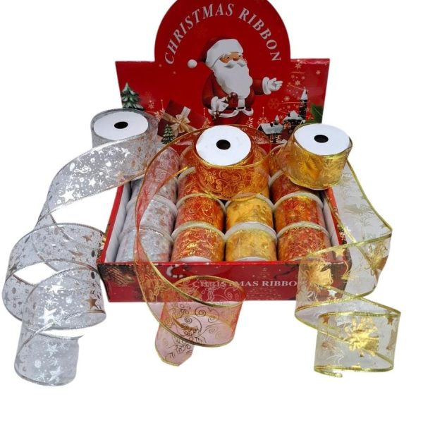 Cinta organzada 6 cm x 2,70 mts- 575490