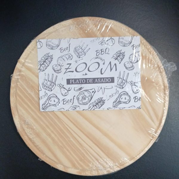 Plato de madera para asado 23 cm - 86084