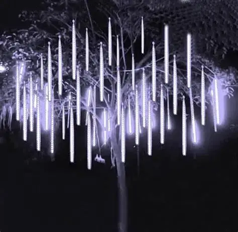 Luz meteoro BLANCA FRIA 2,5mts x8n tubos de 30 cm -00366