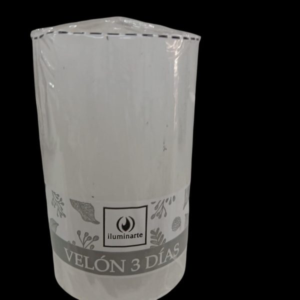 Vela 3 dias  -8cm- BLANCA- 12071B