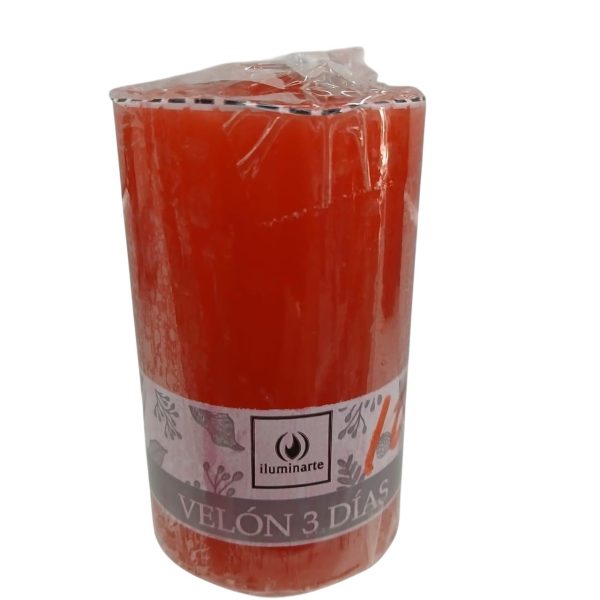Vela 3 dias  -8cm- ROJA- 12071R
