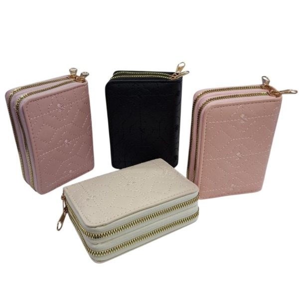 Billetera dama 11x9cm doble cierre- 23458