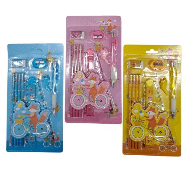 Set escolar 9 pzas 17 cm en blister - 55700