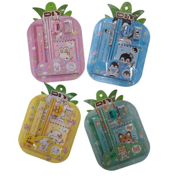 Set escolar x 6 pzas con libretita- 55717