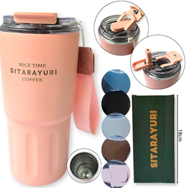 Vaso termico 600ml doble pared acero 304- 11371