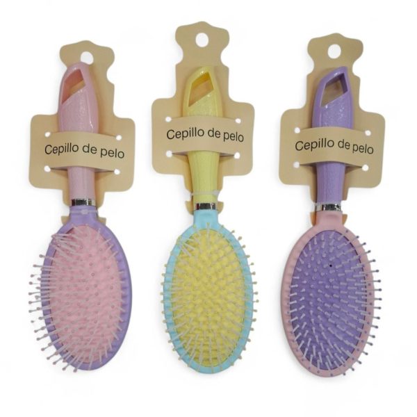 Cepillo ovalado para el pelo bicolor- 08823