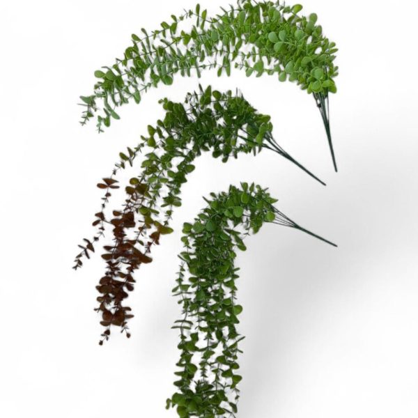 Planta artificial 77 cm colgante hojas redondas- 48829