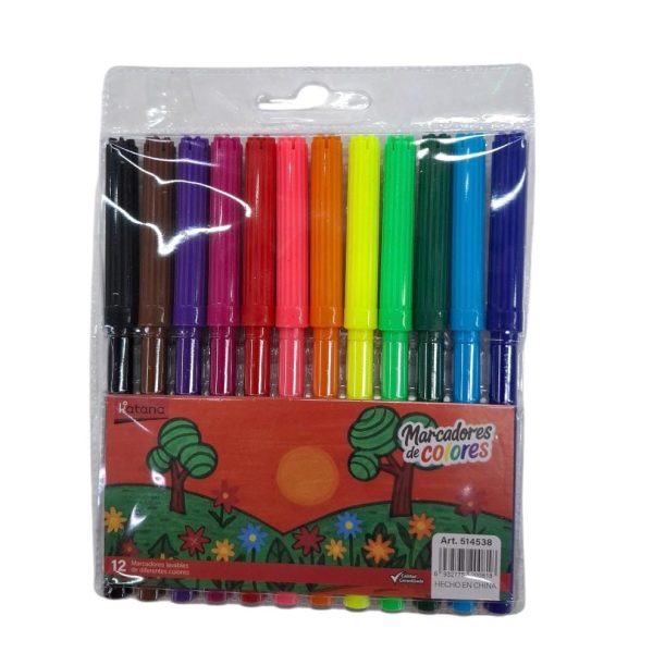 Marcadores x 12 colores -00818