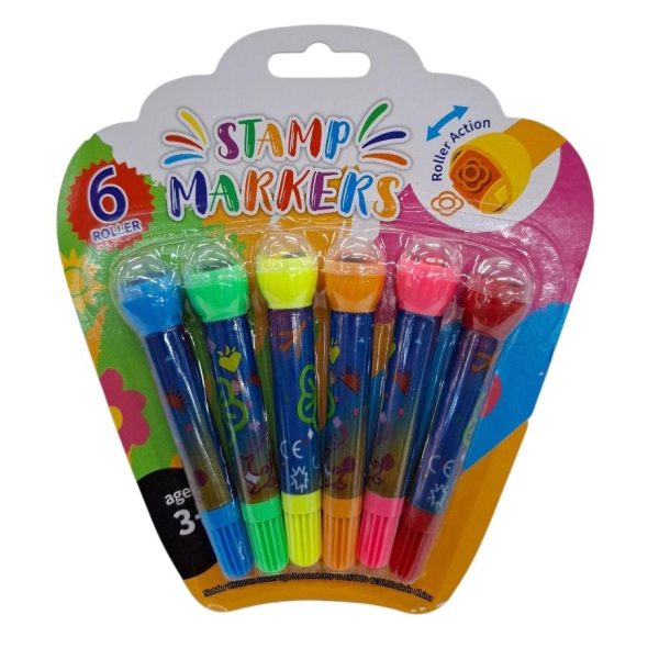 Marcador x6 con sellito rotativo-52736