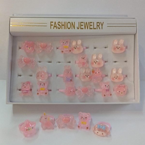 Anillo infantil plastico x 24u en caja- 18495