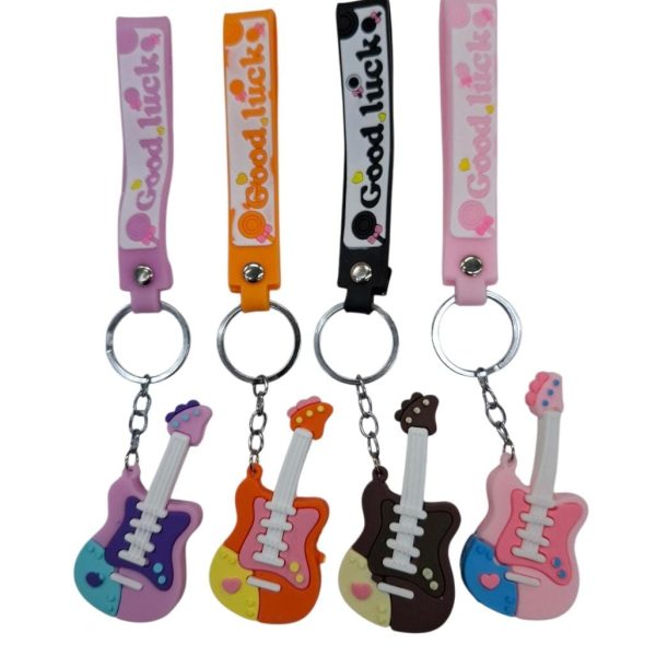 Llavero silicona forma guitarra-18514