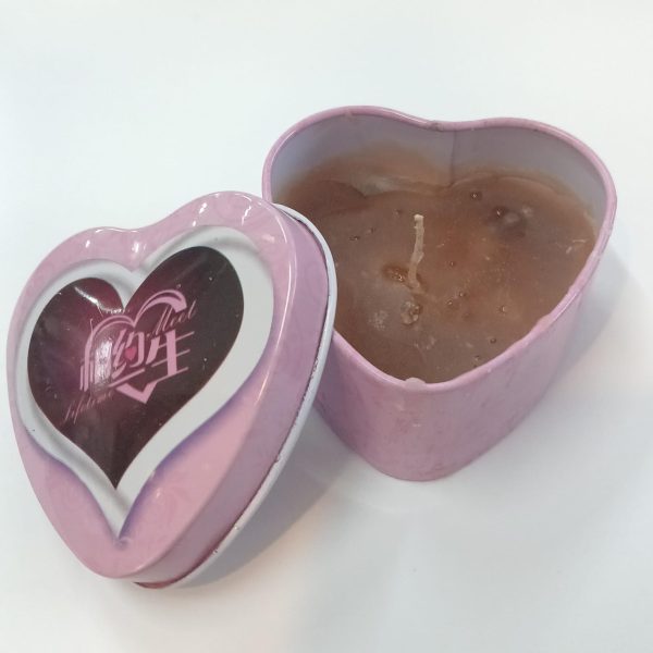 Vela en lata corazón 7 cm- VC1