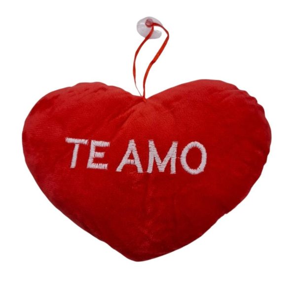 Corazón peluche 22 cm para colgar-(P1332-3A)-13323