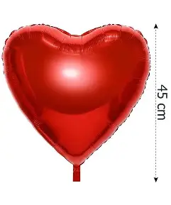 Globo Corazon 45 cm x 50u ROJOS- 31699