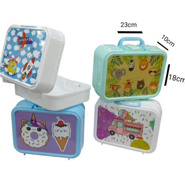 MALETIN-LUNCHERA PLASTICA 23X10X18 CM-4992