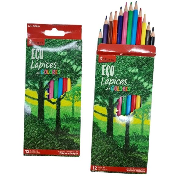 Lapiz laargo COLOR x 12u ECO-76373