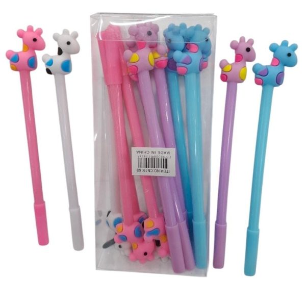 Lapiceras x 12 punta Unicornio en caja pvc-55854