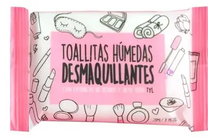Toallitas humedas desmaquillantes a prueba de agua- 26883