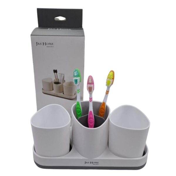 Set para baño 3 divisiones con bandeja- 23420