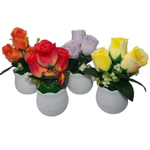 Ramo de flores en maceta 20cm-03270