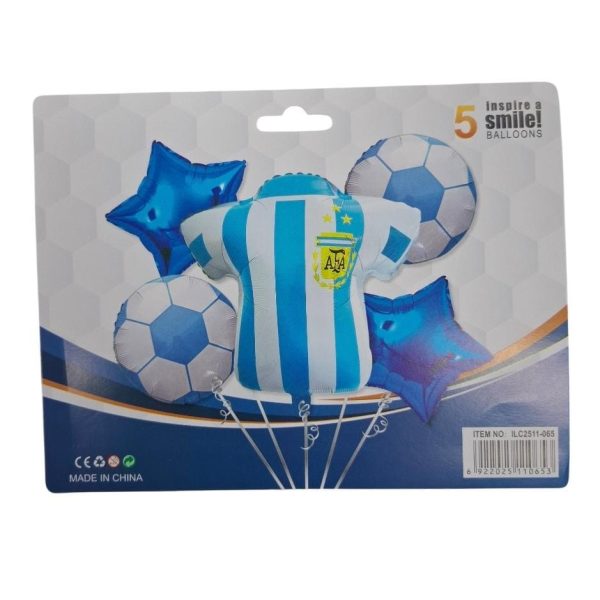 Set x 5 globos metalizados ARGENTINA -10653