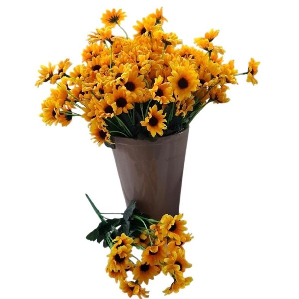 Ramo 28 cm x 18 flores mini girasoles surt. color- 72075