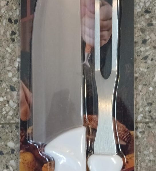 Set de cuchilla y tenedor para asador- 0001