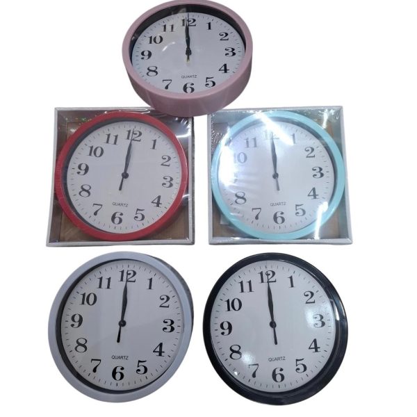 Reloj de pared 19 cm redondo- 01941