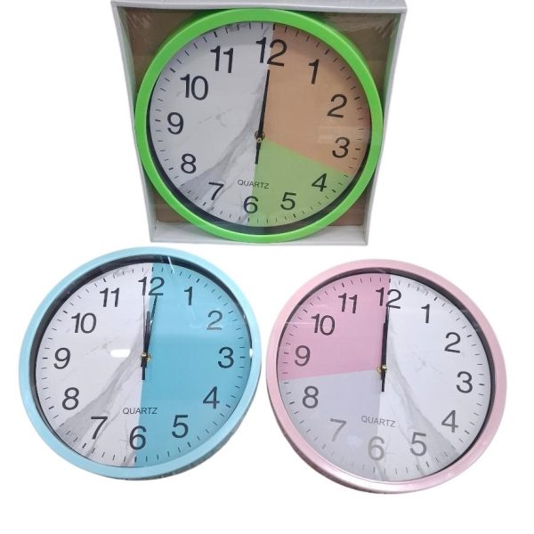 Reloj de pared redondo 30 cm combinado- 02108C