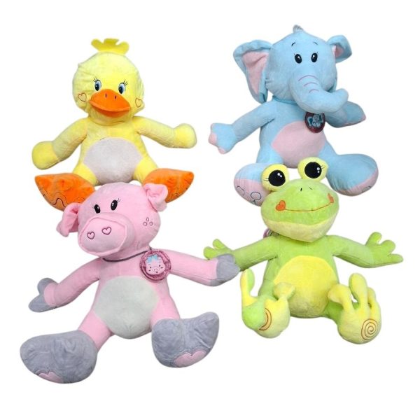 Pato-elefante-rana-cerdo peluche 40 cm- 05935