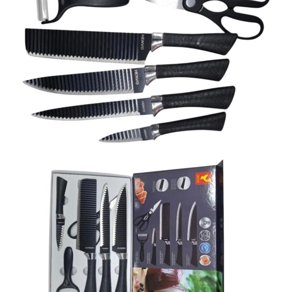 Set cuchillos x6u en caja-09791