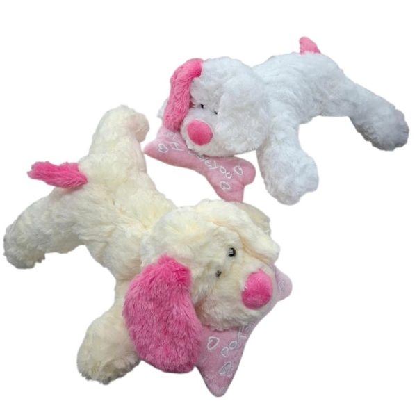 Perro Peluche 40 cm con hueso - 1012269