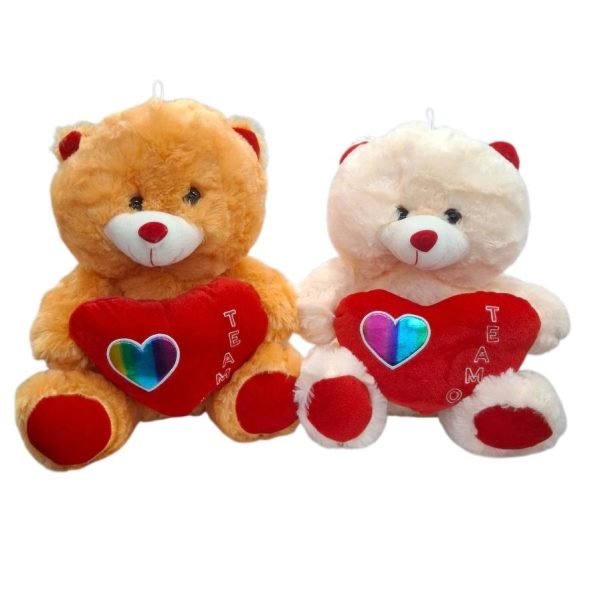 Oso.Perro peluche 35 cm con corazon te amo- 1829