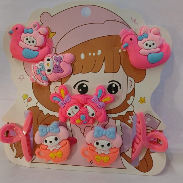 Set infantil para el pelo picos-broches-colitas- 18631