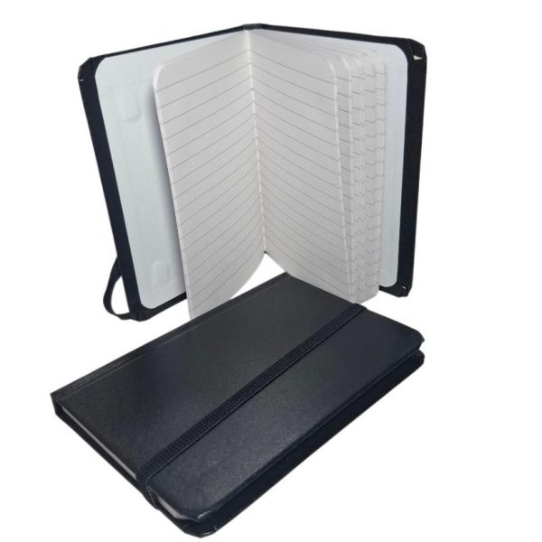 Libreta 14x11 cm hojas rayadas tapa simil cuero- 20363