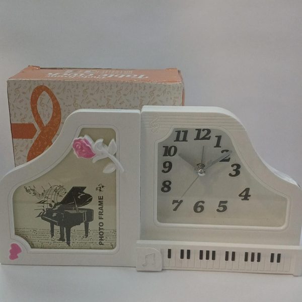 Reloj despertador + portafoto pianito - 32077